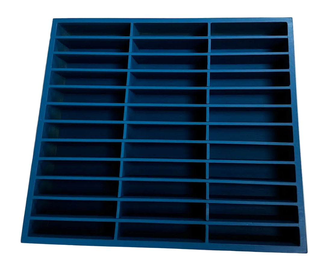 Wooden Slanted Parts Storage Organizer – Multi-Slot Bench-Top Component Tray TekShack