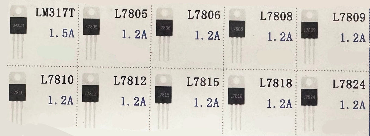 BOJACK Positive Voltage Regulator – TO-220 Package (LM317 & L7800 Series) BOJACK