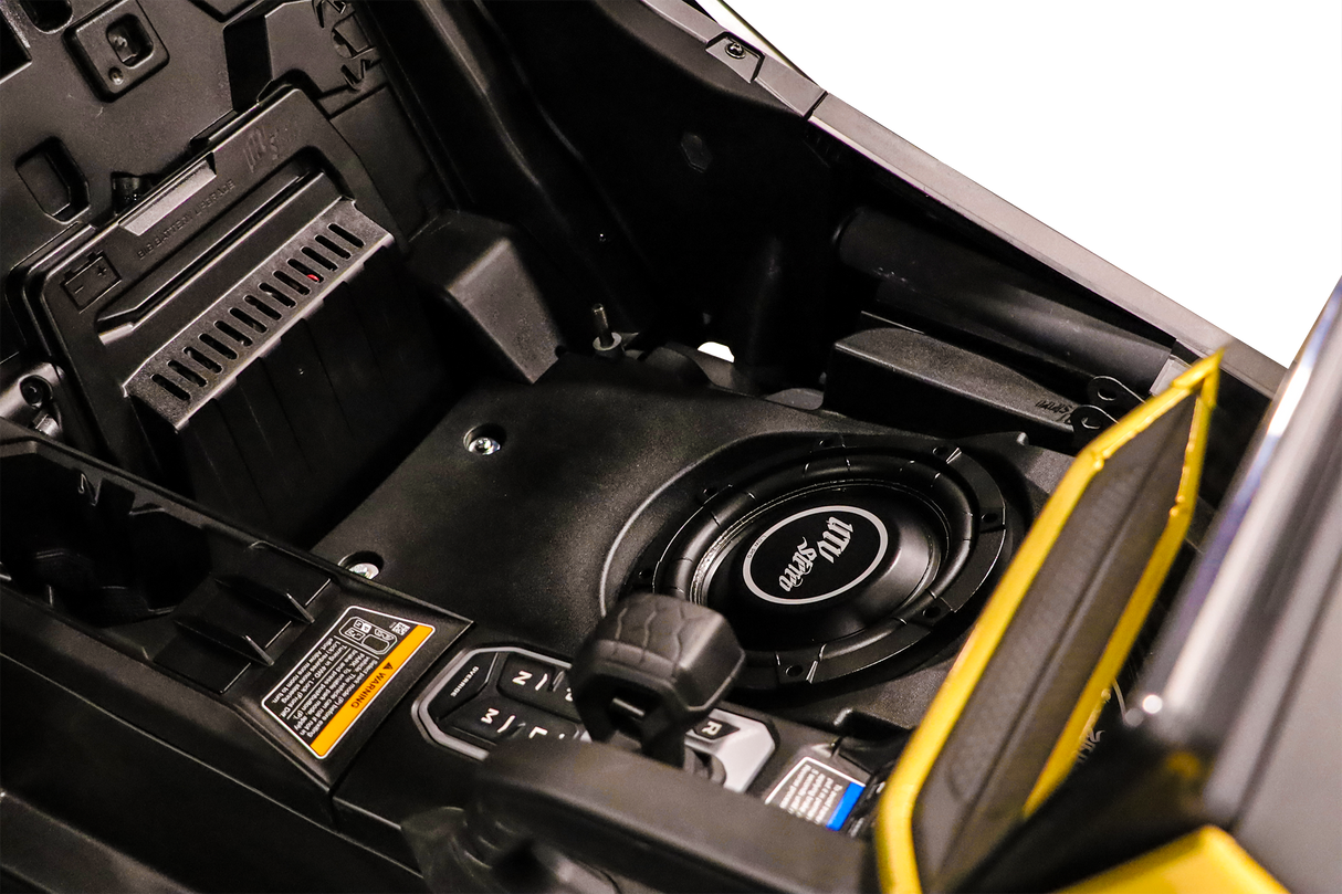 Can-Am® Maverick R 10" Front Passenger Subwoofer Enclosure (2-SEAT MODELS) – Unloaded | UTVS-R-ENC-PASS-2 UTV Stereo