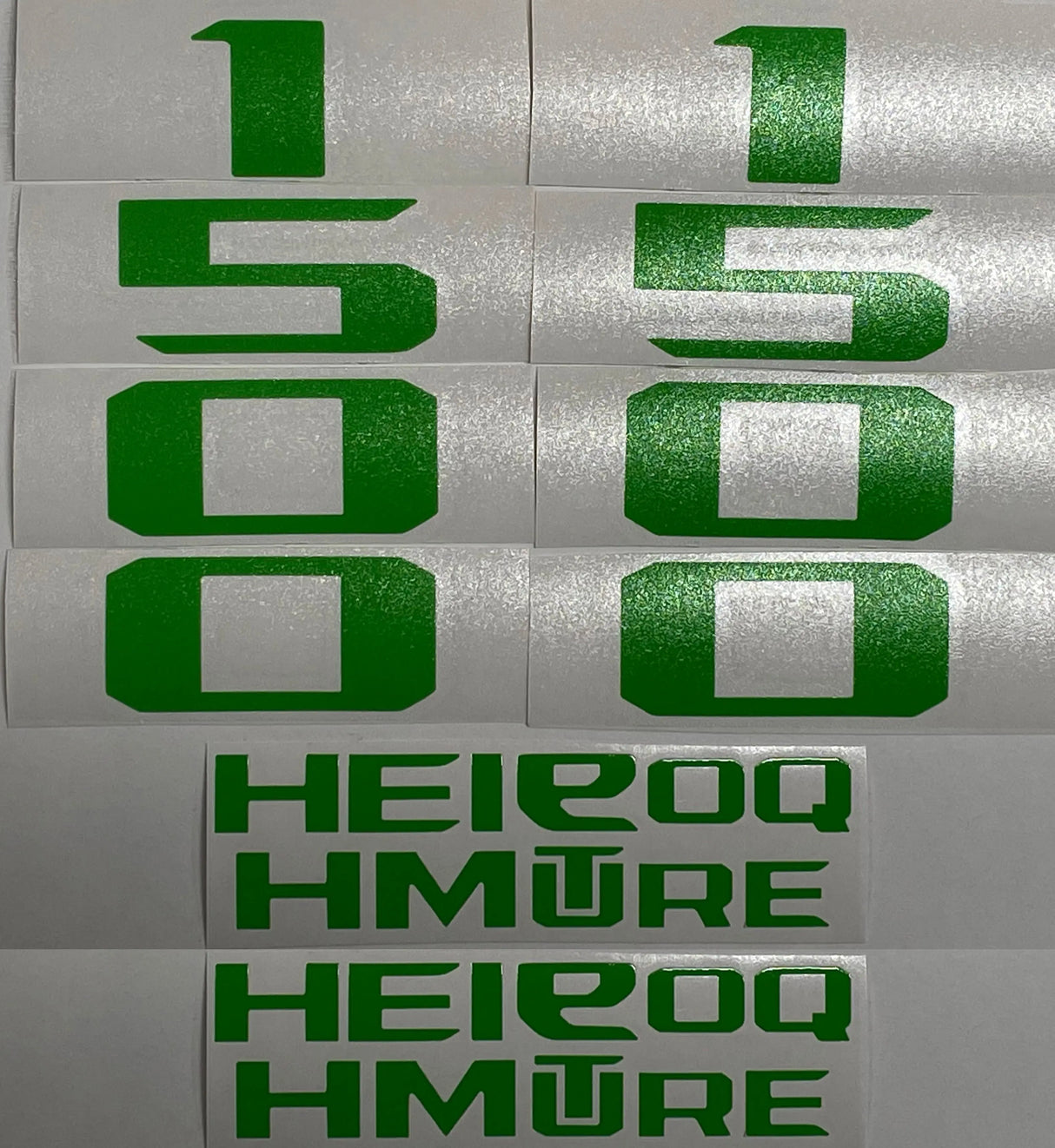 Premium Cast Vinyl Decal Number Inlays for 2021-2026 RAM 1500 HEMI eTorque Hood x2 TVD Vinyl Decals