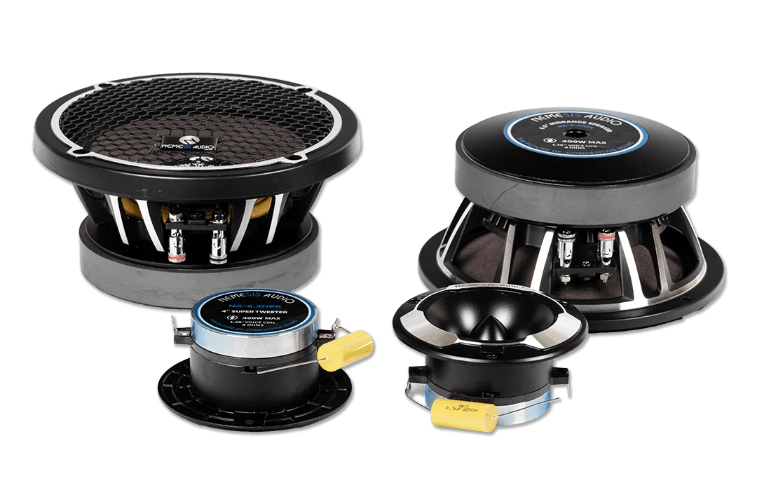 Nemesis Audio NA-6.5HPK 6.5" Midrange Speakers & Pro Tweeters Bundle Nemesis Audio