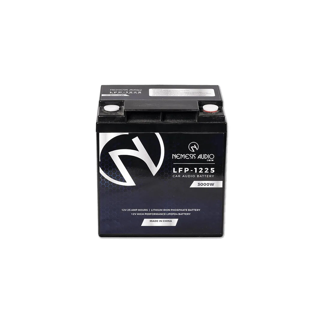 Nemesis Audio LFP-1225 3000W 12V 25Ah LiFePO4 Lithium Battery Nemesis Audio