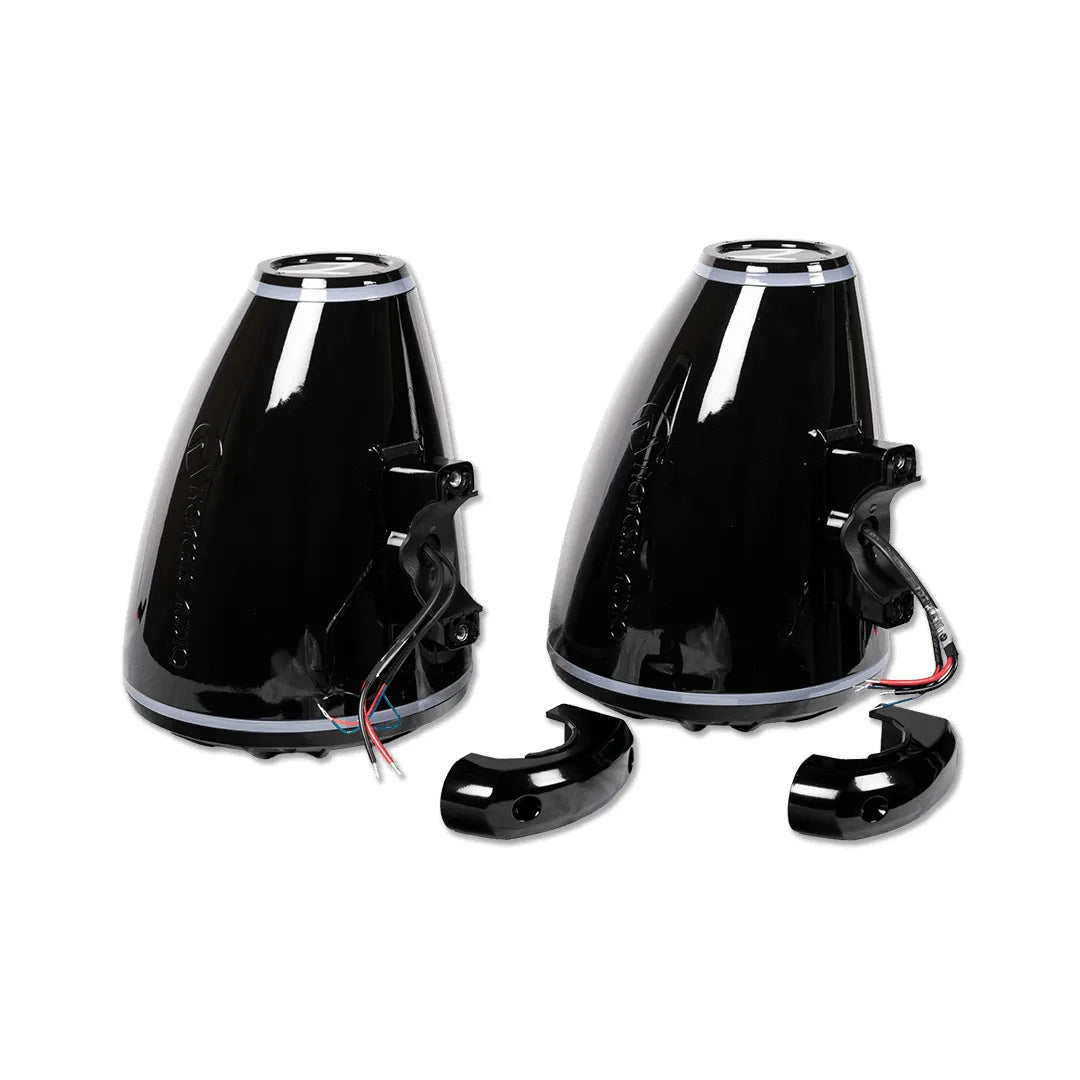 Nemesis Audio WAKE-8 8″ Marine Tower Speakers 500W RMS w/ RGB Lighting & Horn Loaded Drivers Nemesis Audio