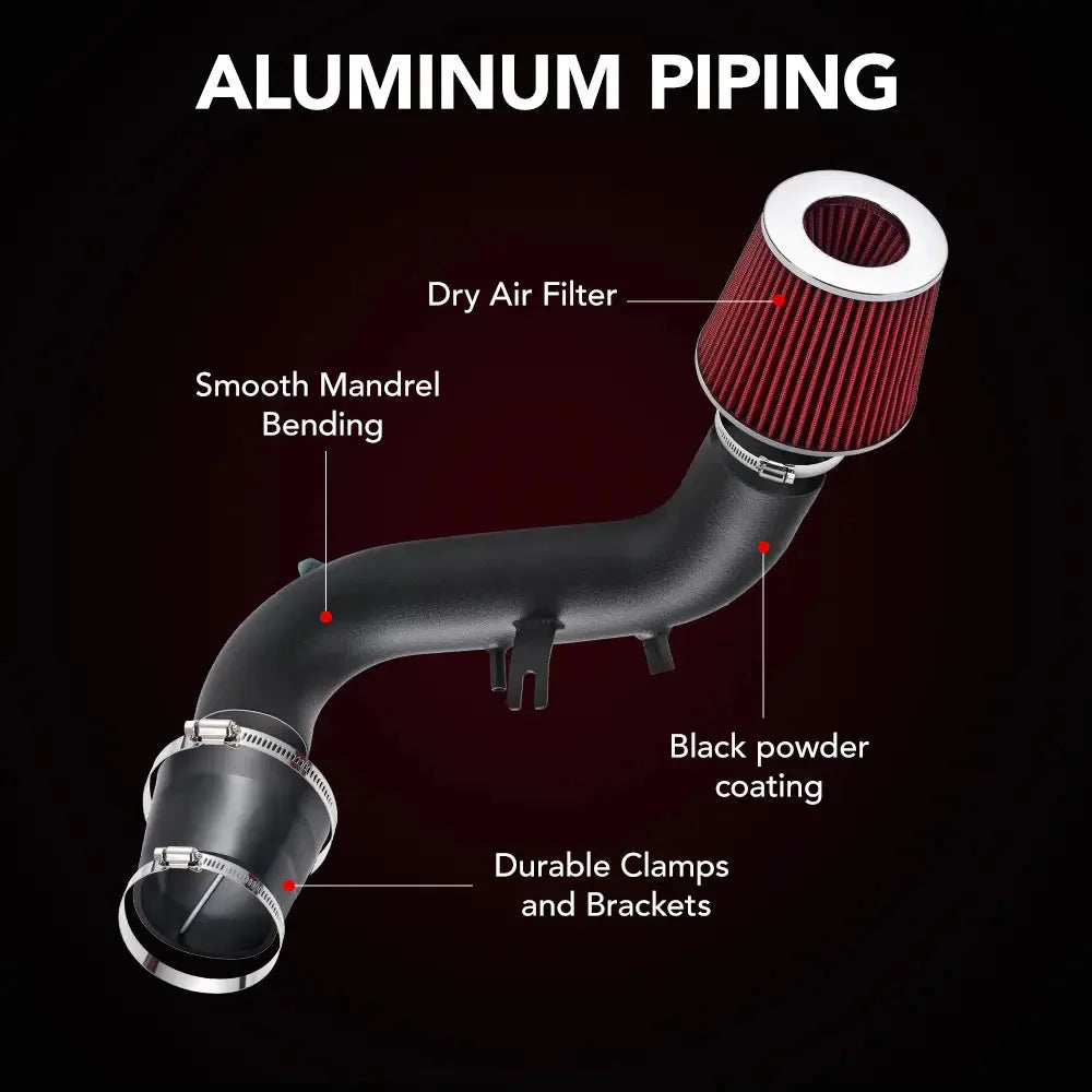 High-Flow Aluminum Cold Air Intake for 2002-2005 Honda Civic Si (EM2) Flashark