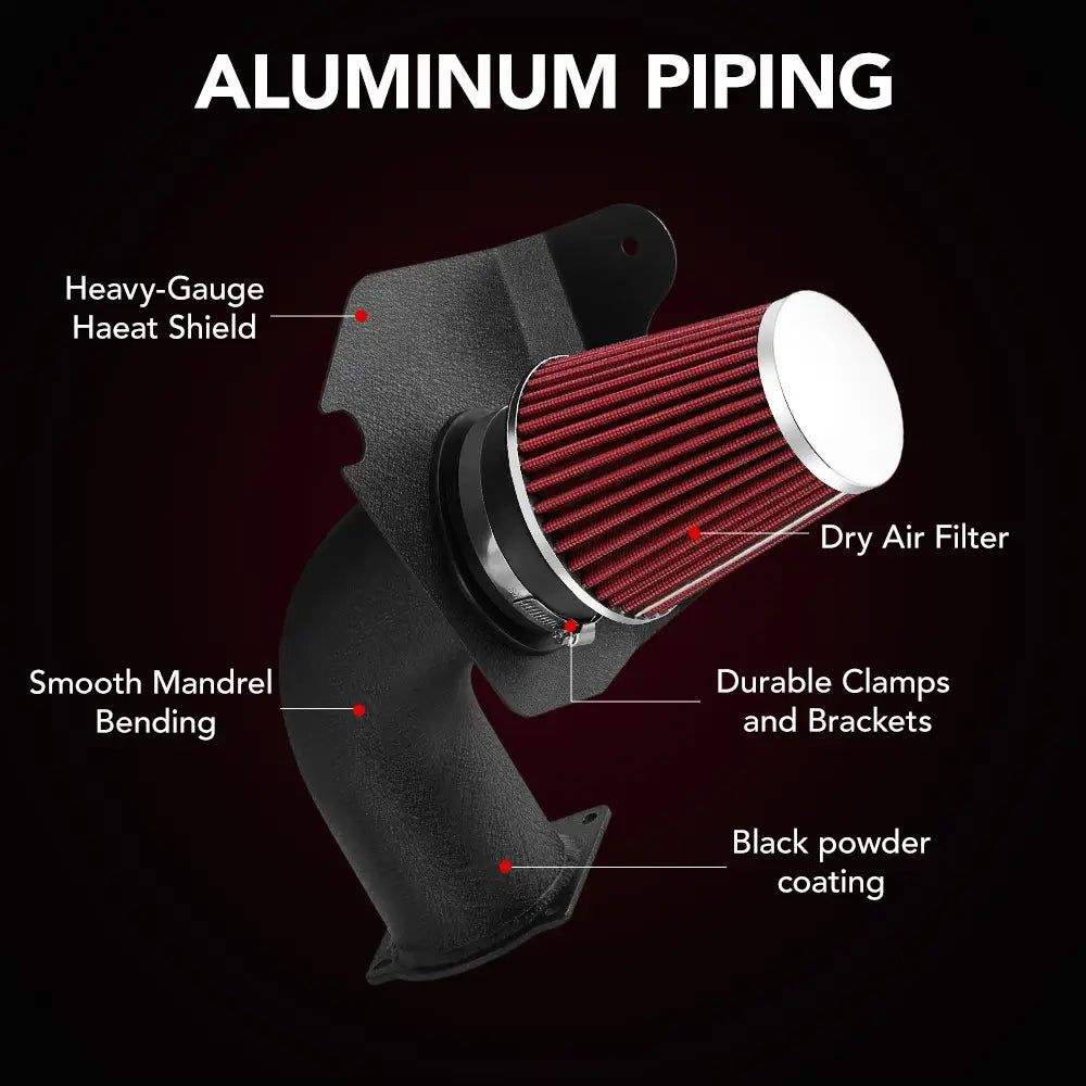 FLASHARK Cold Air Intake Kit for 1994-1995 Ford Mustang GT / GTS 5.0L V8