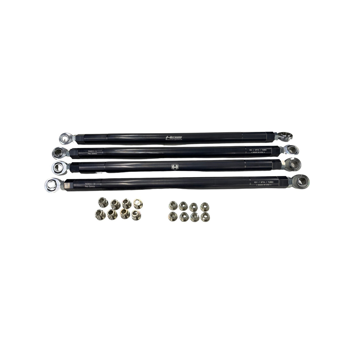 Pro Radius Rods 7075 Aluminum with 5/8 Chromoly Heim Joints (Polaris RZR XP 1000/ Turbo / SKU 703011)
