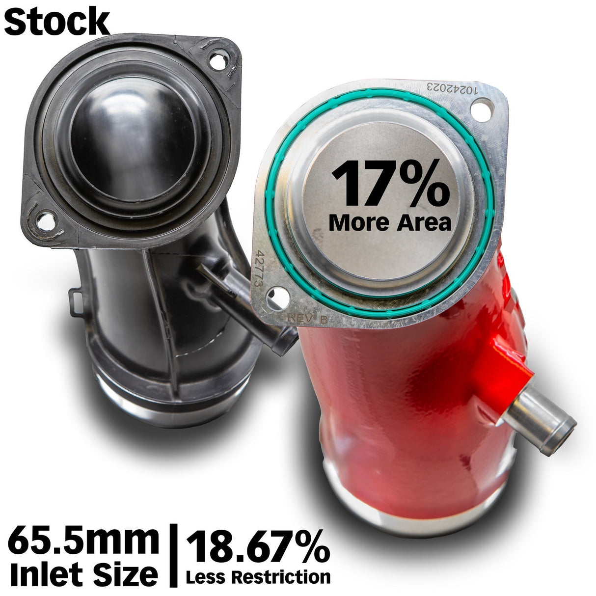 2017-2025 Duramax L5P Monster Ram Turbo Inlet Elbow (42792-R)