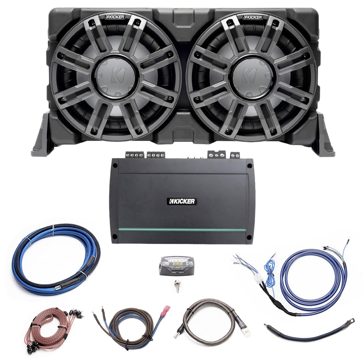 Kicker Plug & Play Marine 5-Channel Amp, Sub Bundle |'18-'23 JL Wrangler/ '20-23 JT Gladiator