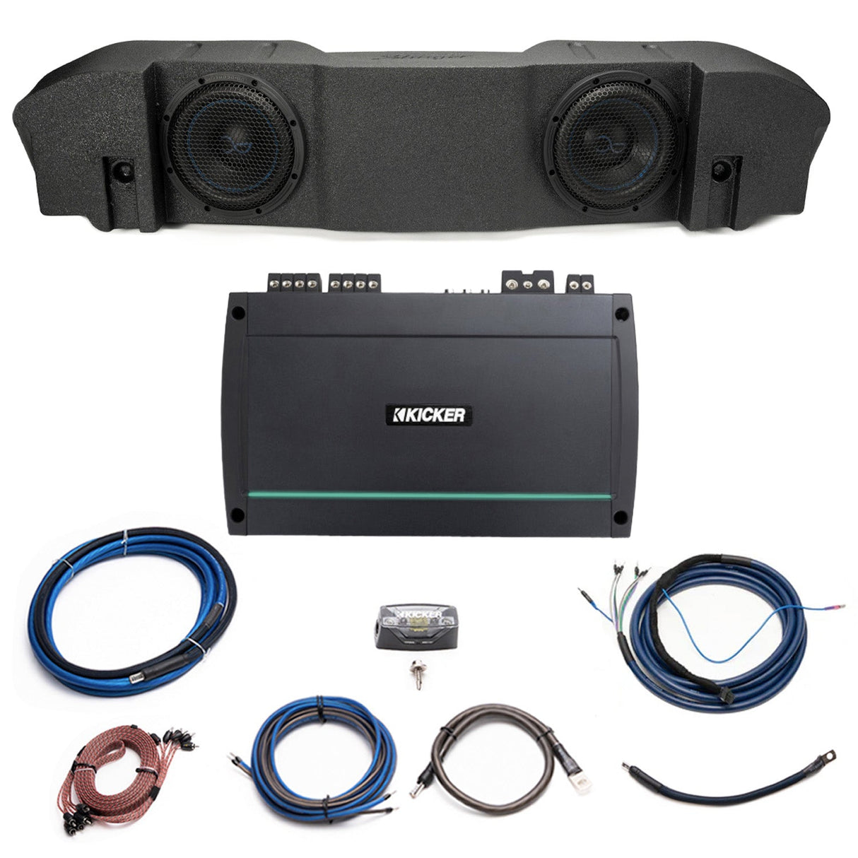 Kicker Plug & Play Marine 5-Channel Amp, Sub Bundle |'18-'23 JL Wrangler/ '20-23 JT Gladiator