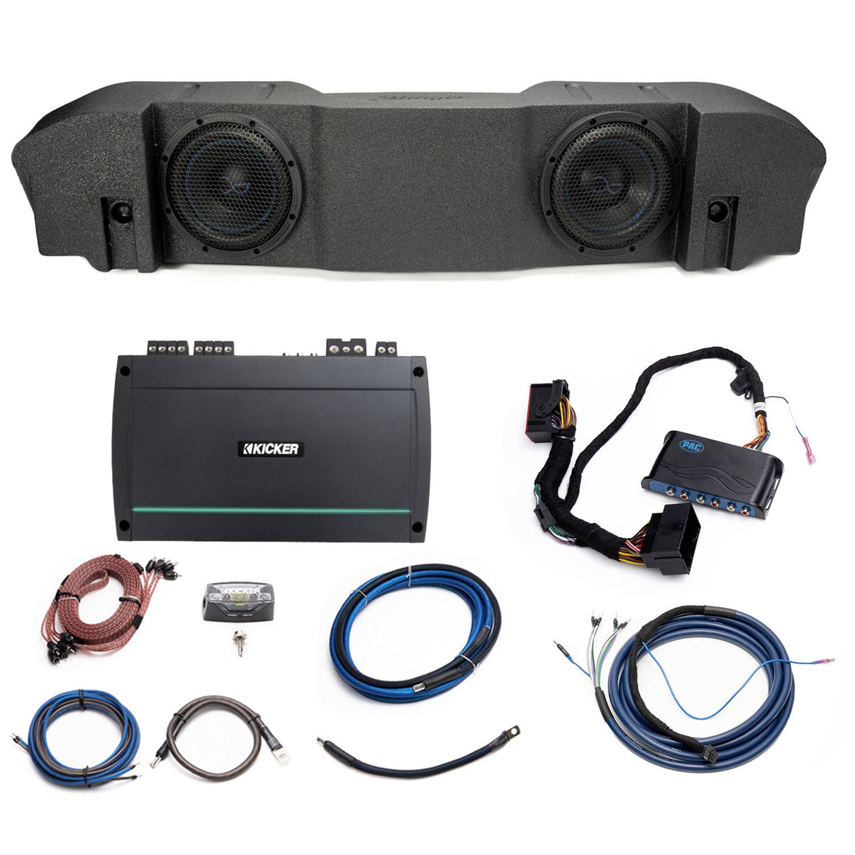 Kicker Plug & Play Marine 5-Channel Amp, Sub Bundle |'18-'23 JL Wrangler/ '20-23 JT Gladiator