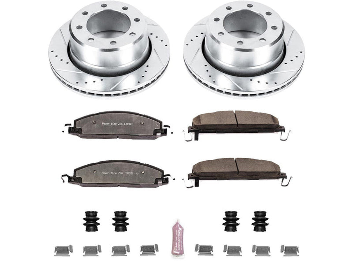 Powerstop Z36 Extreme Rear Brake Kit, 2009-2018 Dodge Ram Cummins Powerstop Brakes