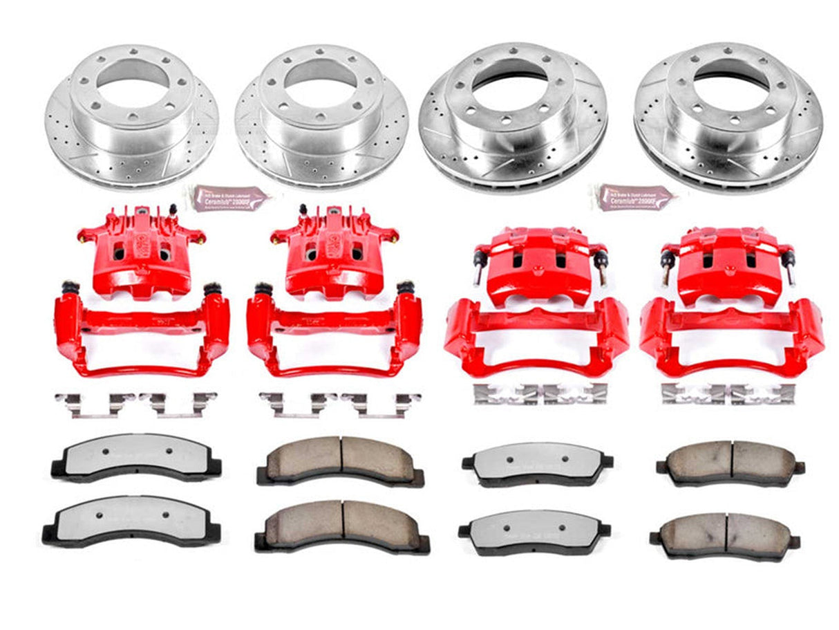 Powerstop Z36 Extreme Front and Rear Brake Kit with Calipers, 1999 Ford Powerstroke Powerstop Brakes