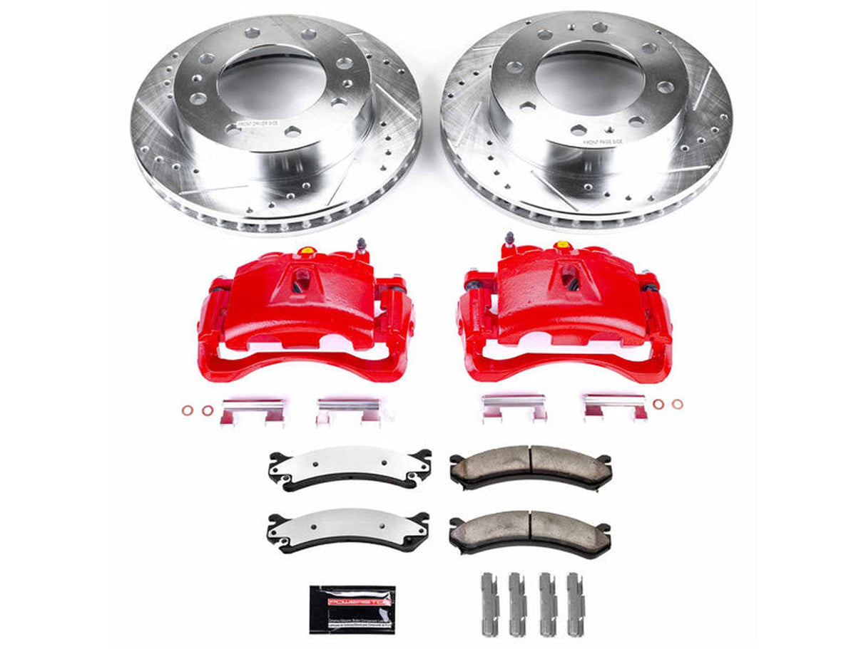 Powerstop Z36 Extreme Front Brake Kit with Calipers, 2001-2010 GM 6.6L Duramax, 3500 DRW Powerstop Brakes
