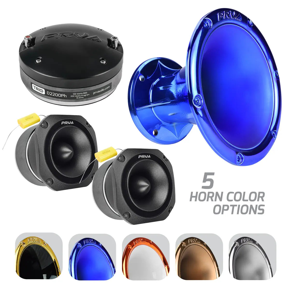 PRV Audio Vocal Horn Driver + Tweeters Bundle