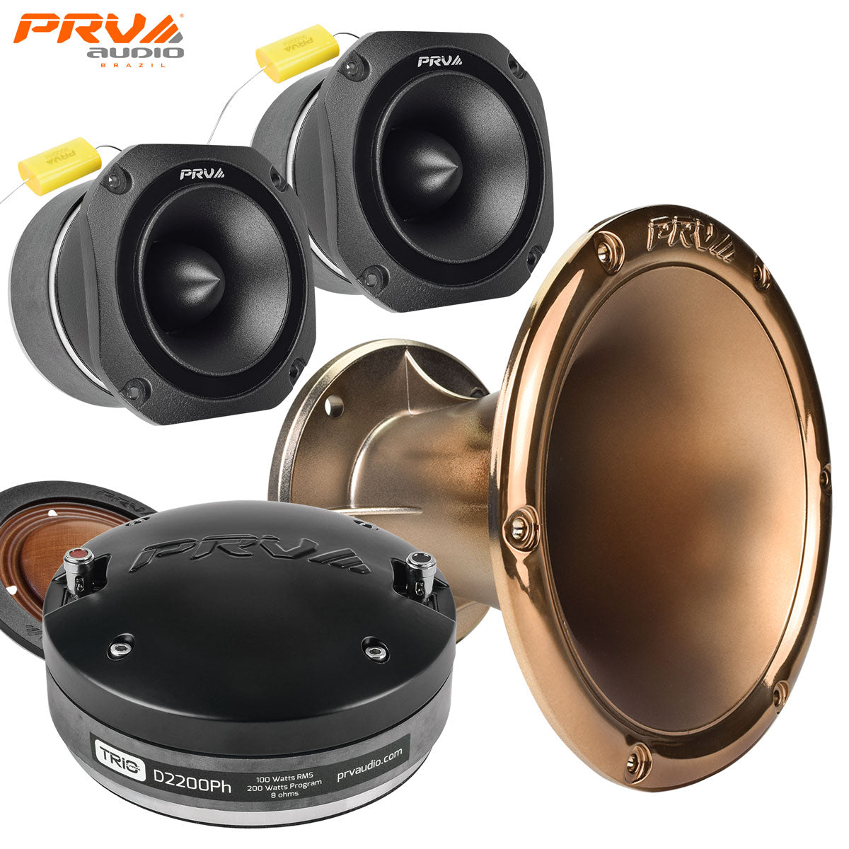 PRV Vocal Horn Driver + Tweeters Bundle PRV Audio
