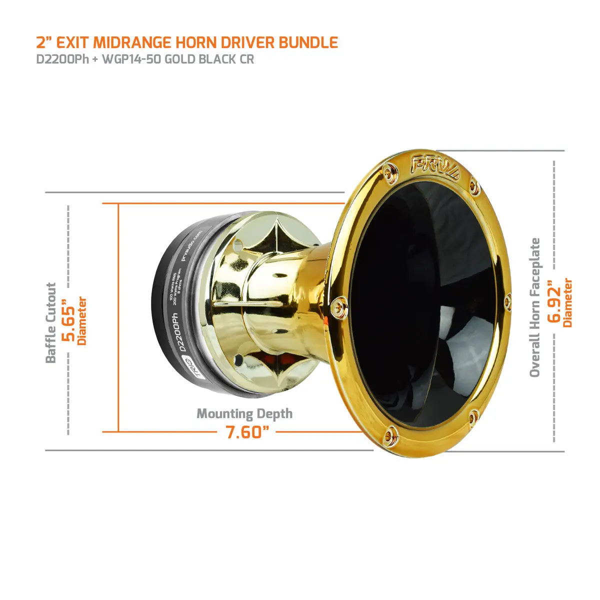 PRV Audio Vocal Horn Driver + Tweeters Bundle