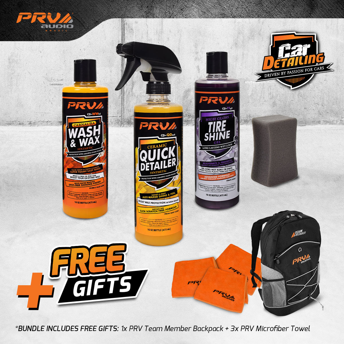 Car Detailing Fan Bundle PRV Audio