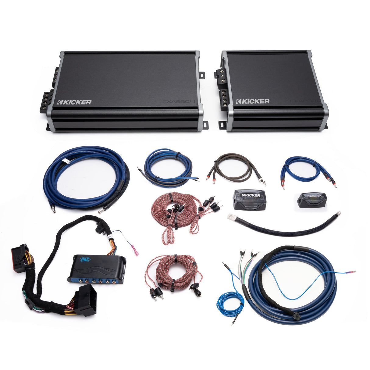 Kicker Complete Plug & Play Dual CX Amplifier Kit Bundle | '18- '23 JL Wrangler/ '20- '23 JT Gladiator