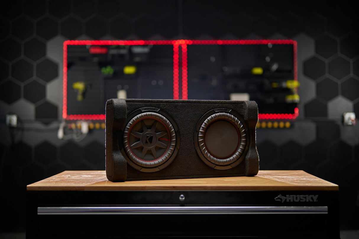 Kicker Powered Down-Firing 10" Enclosure Upgrade | '07-'18 JK Wrangler/ '18-'26 JL Wrangler