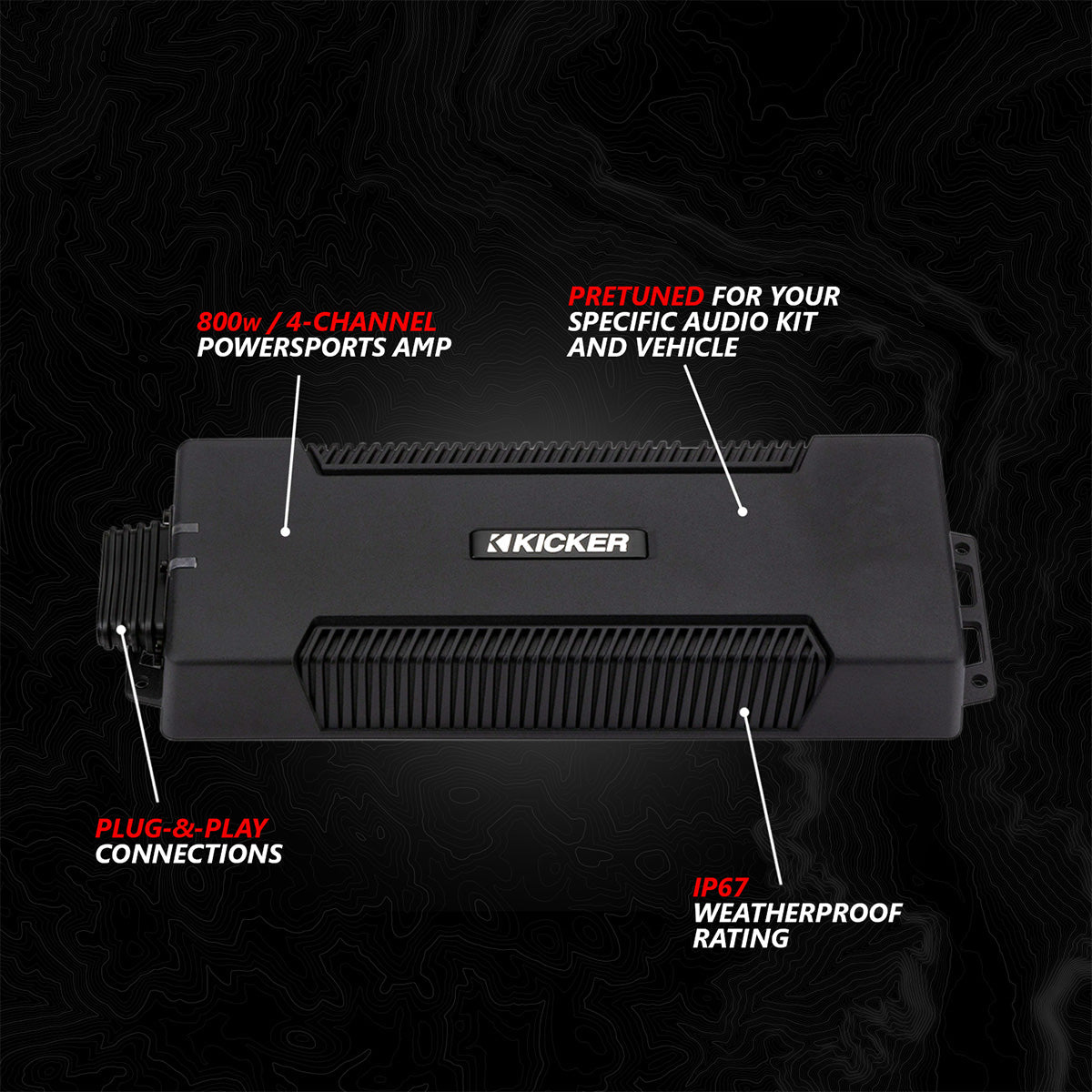 2017-2026 Can-Am® X3, Phase-3 V-Spec 3-Speaker 1650watt System w/JVC