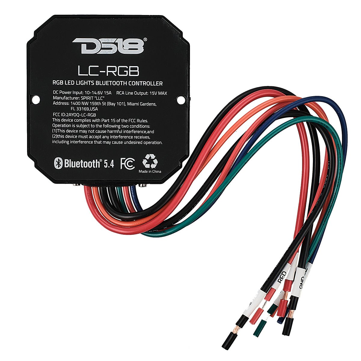 RGB-LED Lights Bluetooth 5.4 Controller | Water-Resistant IP66 DS18