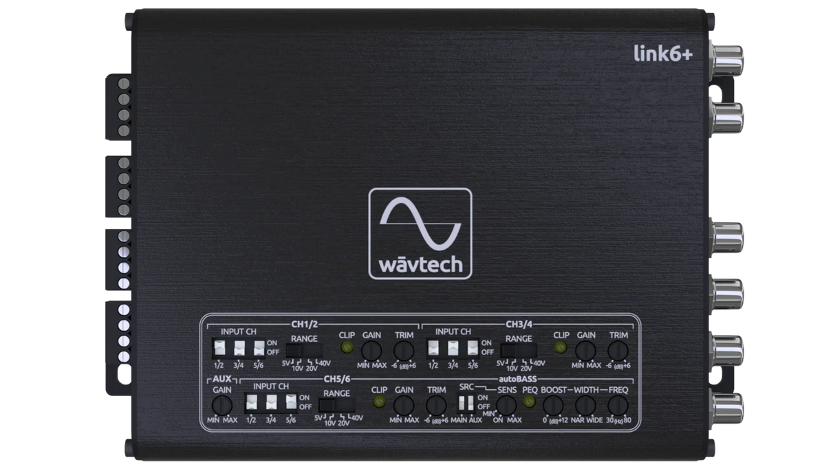 Wavtech Link6+ | 6-Channel LOC w/ AutoBASS, Matrix Summing, & Remote Wavtech