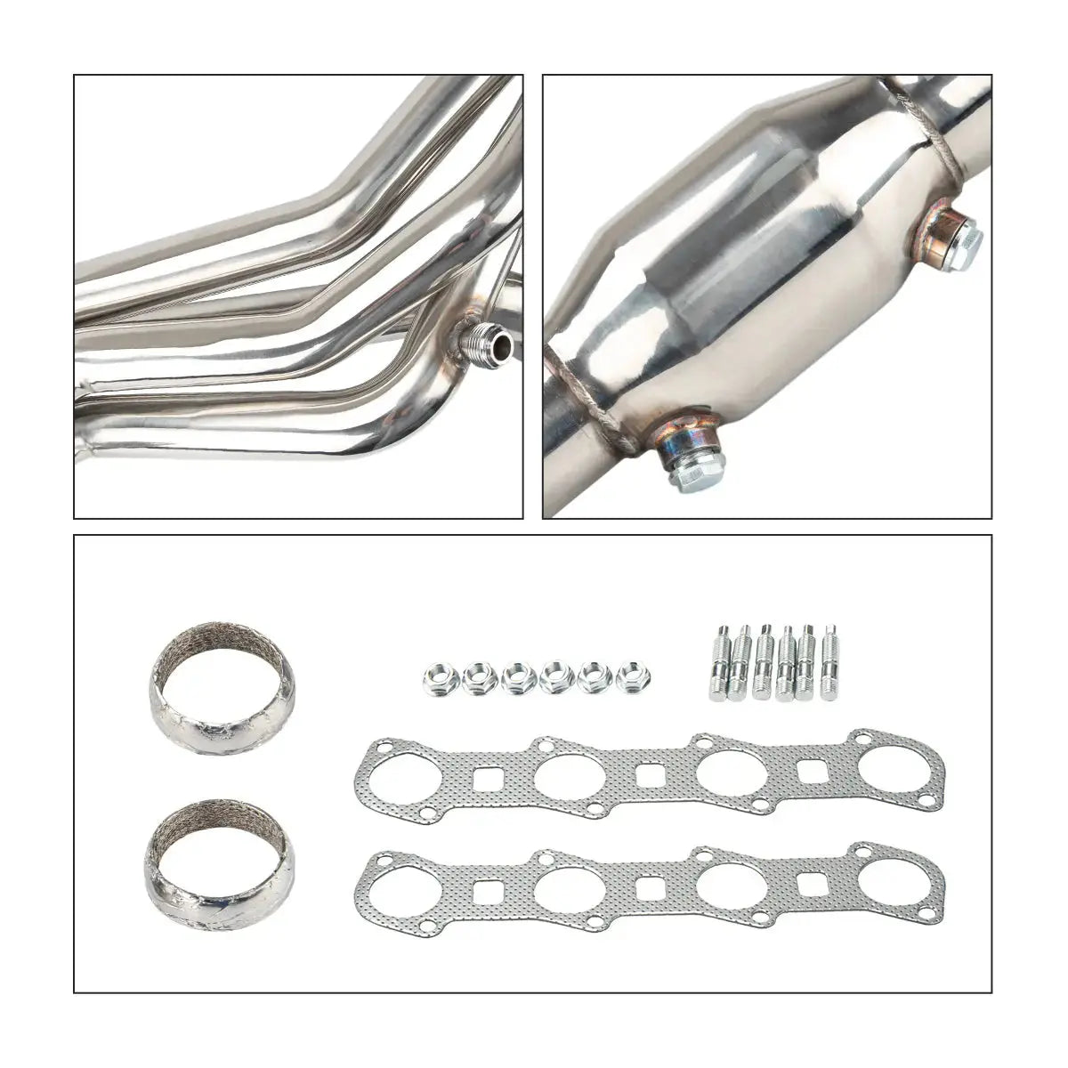 Exhaust Header for 1997-2004 Ford F-150(Incl. 2004 Heritage) / F-250 5.4L V8 O2/EGR Compatible