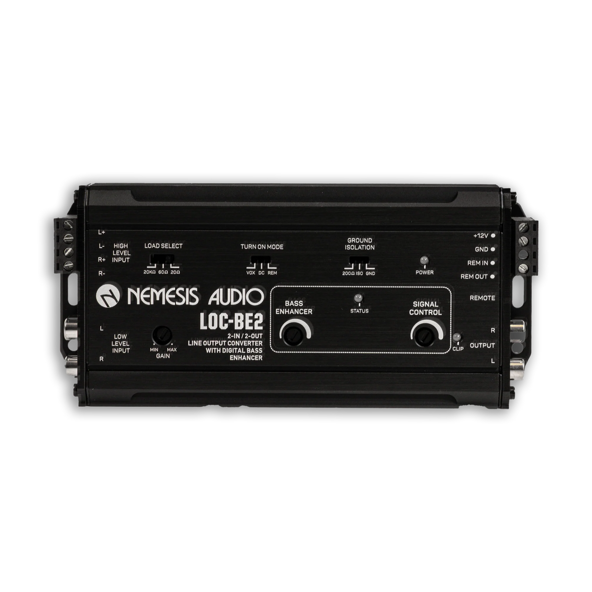 Nemesis Audio LOC-BE2 2-Channel Line Output Convertor With Digital Bass Enhancement Processor Nemesis Audio