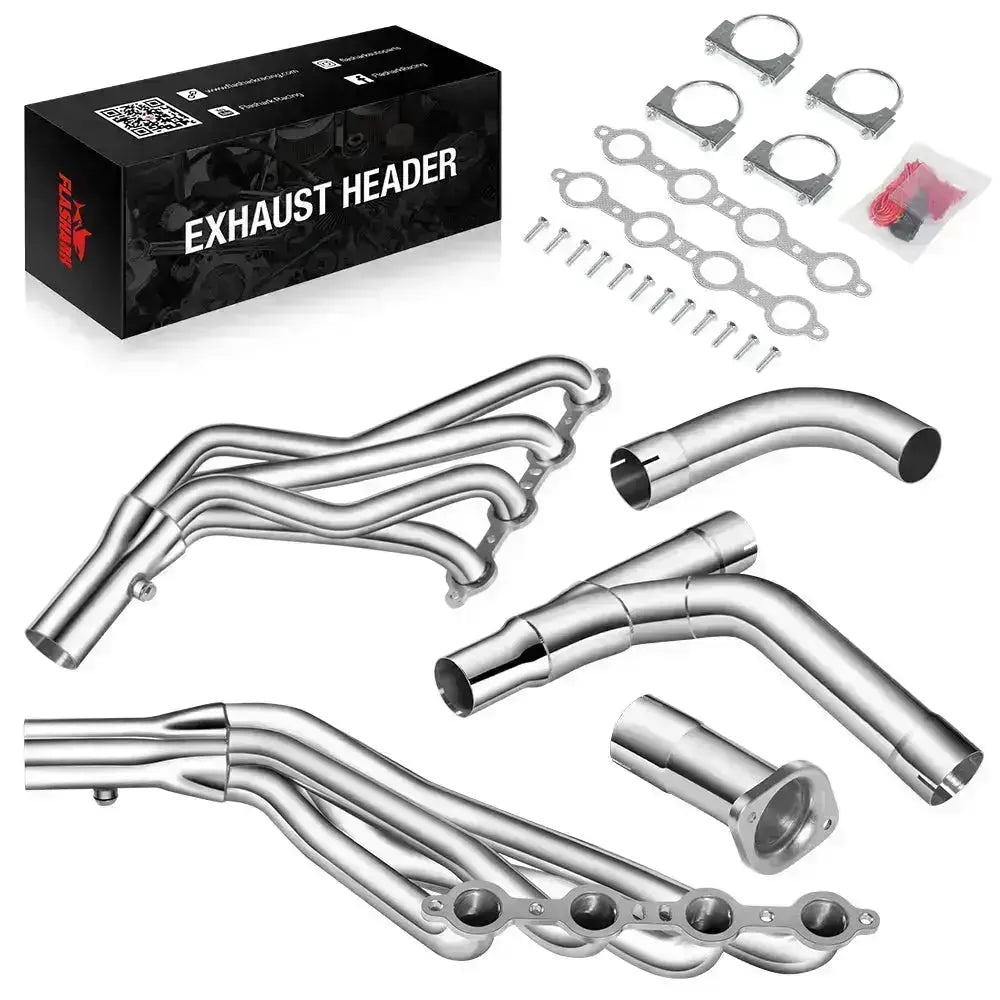 Header for 1999-2006 Chevy Silverado 1500 4.8L/5.3L/6.0L with Optional Cold Air Intake Flashark