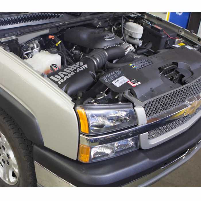 Ram-Air Cold-Air Intake System, Dry Filter for use with 99-2008 Chevy/GMC, 1500 with Electric Fan Far From Stock - Meyer Distributing