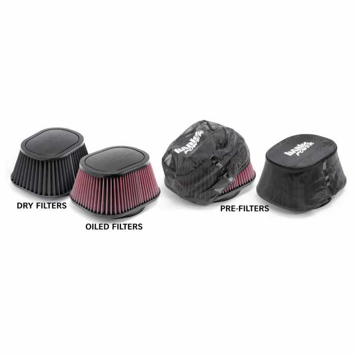 Ram-Air Cold-Air Intake System, Dry Filter for use with 2004-2005 Chevy/GMC 6.6L, LLY Far From Stock - Meyer Distributing