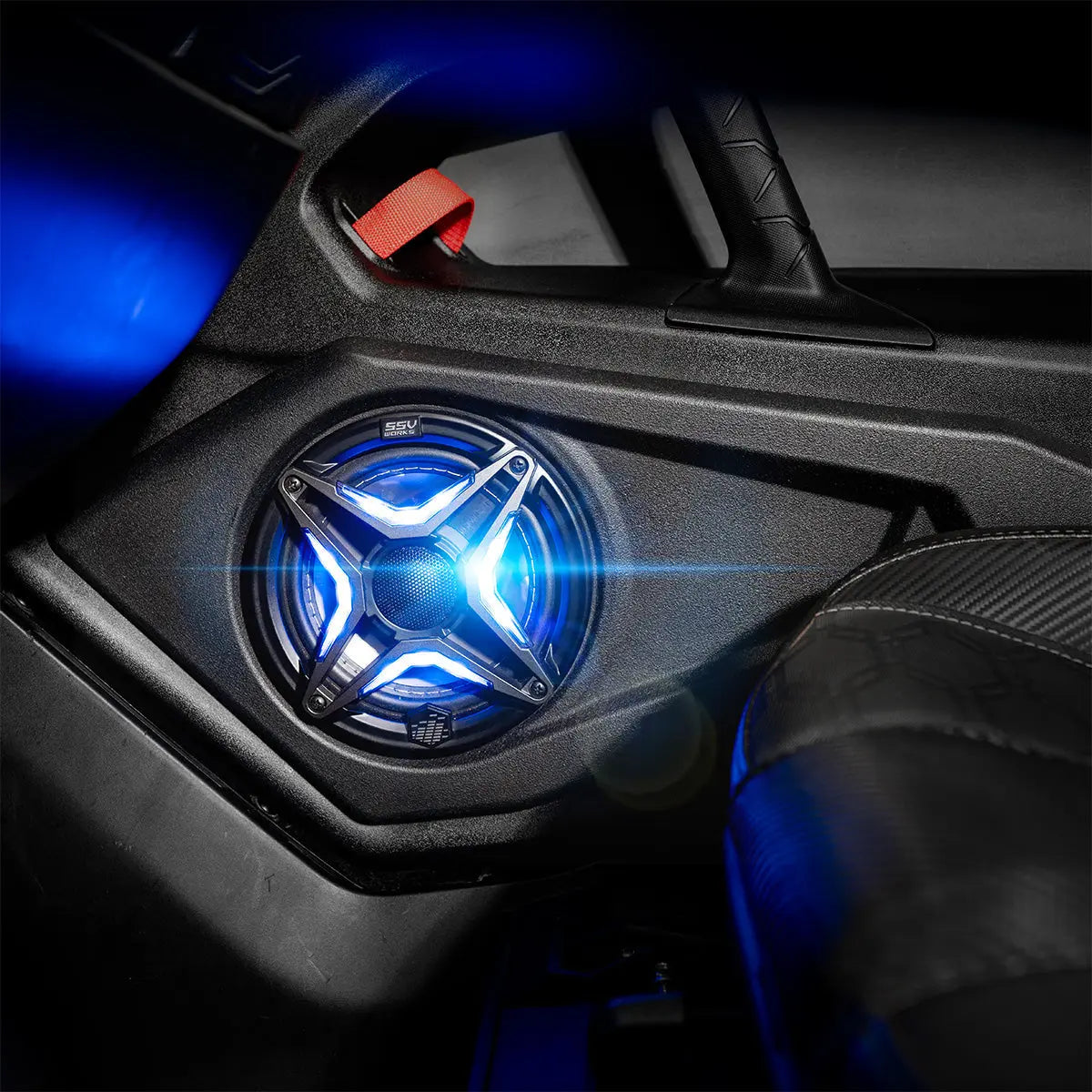 SSV Works V6 6.5in Weatherproof Powersports RGB Full-Range Speakers for UTV's, Boats, RV and more (pair) ssvworks