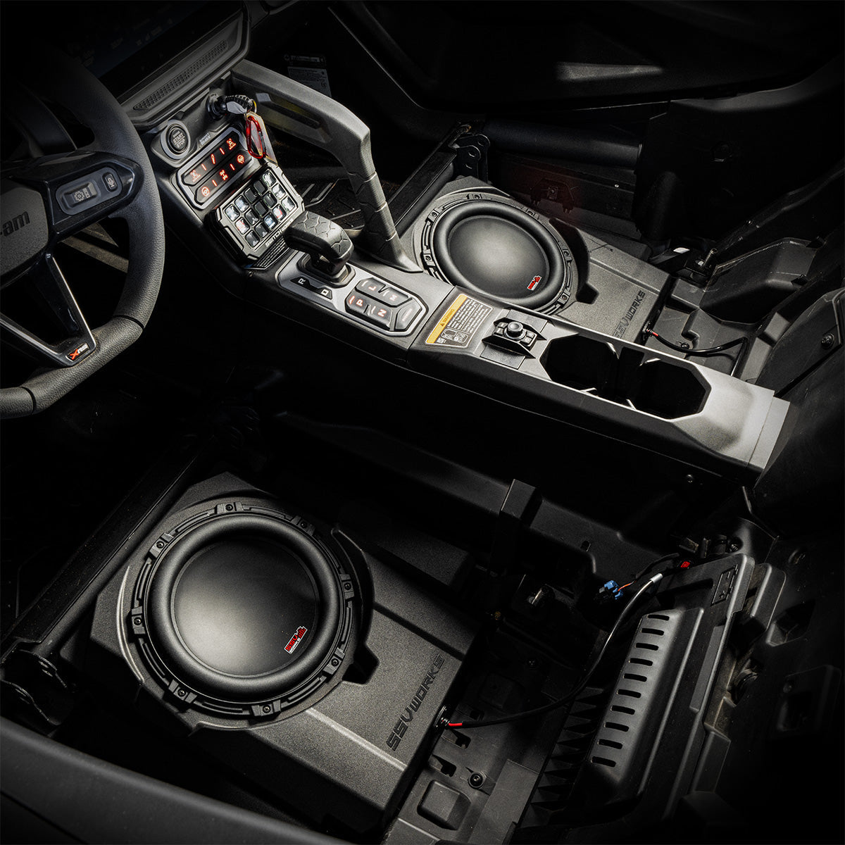 2024-2026 Can-Am® Maverick R, Phase-6 K-Spec 1400watt 6-Speaker Stereo System with Kicker Horns