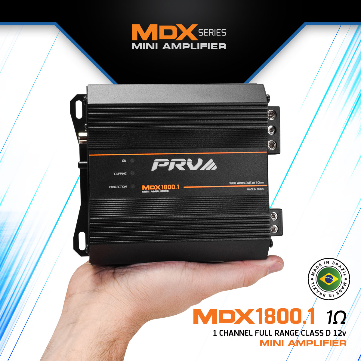 PRV MDX1800.1 1 Ohm Amplifier PRV Audio
