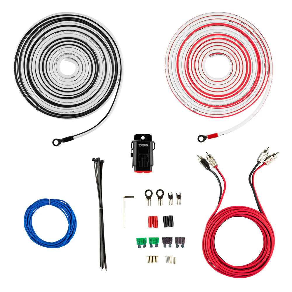 DS18 Marine Tinned OFC 8G Amplifier Installation Kit DS18