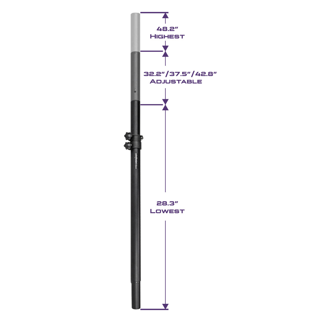 Subwoofer to Satellite Speaker Pole (MS-SE49) Audiopipe