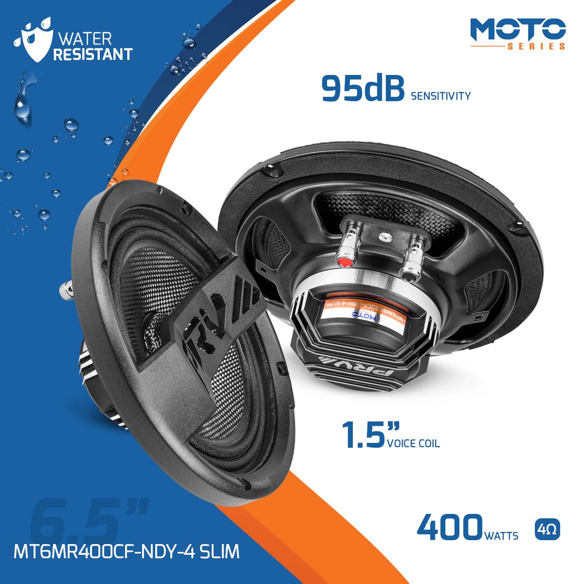 PRV MT6MR400CF-NDY-4 SLIM Midrange PRV Audio
