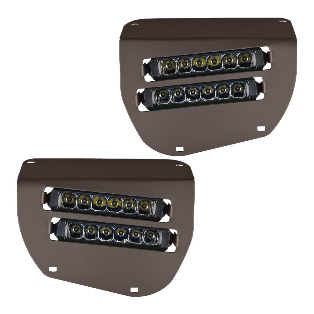 Dual Wide 8" LED Headlights for 2014+ Honda Rancher, Foreman, Rubicon Vessel Powersports