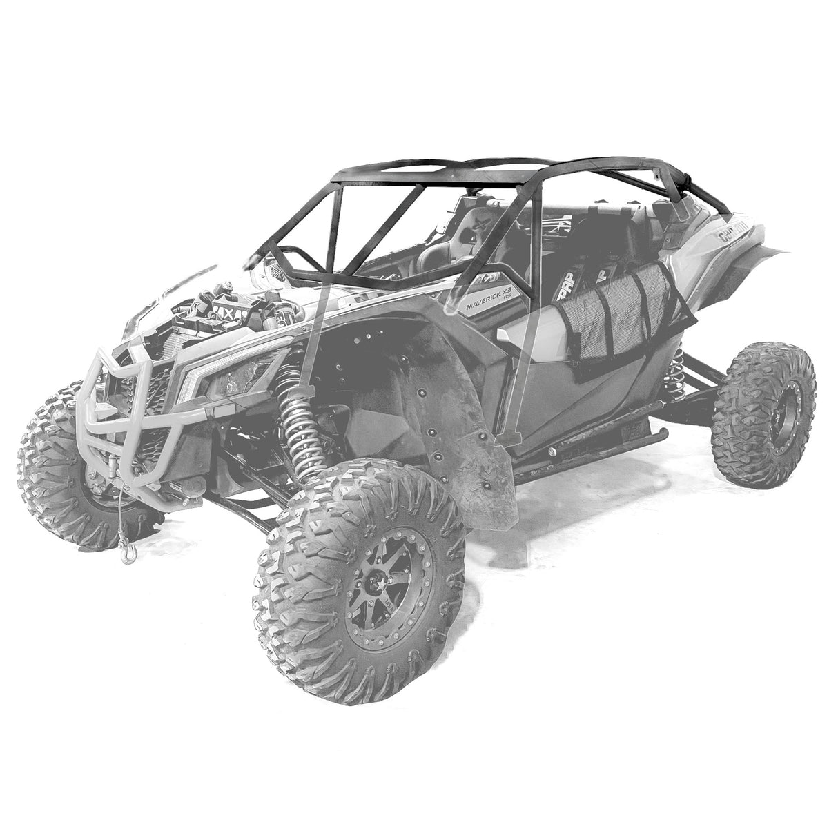 Can-Am Maverick X3 Race Roll Cage w/ Integrated Rear Bumper (2-seat)