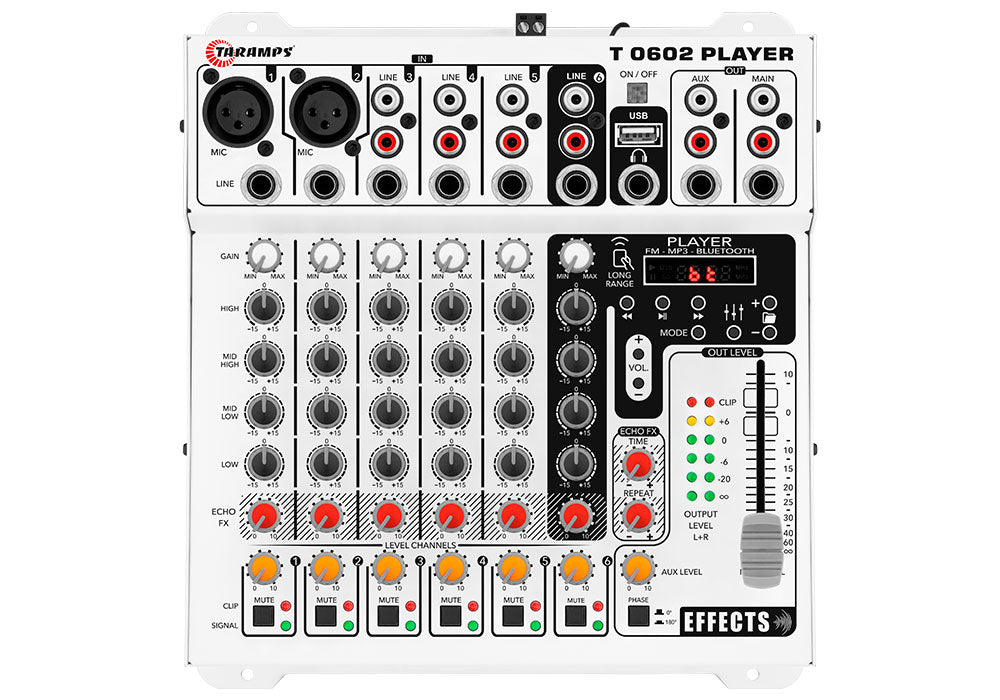 Taramps T 0602 PLAYER Audio Mixer Taramps US