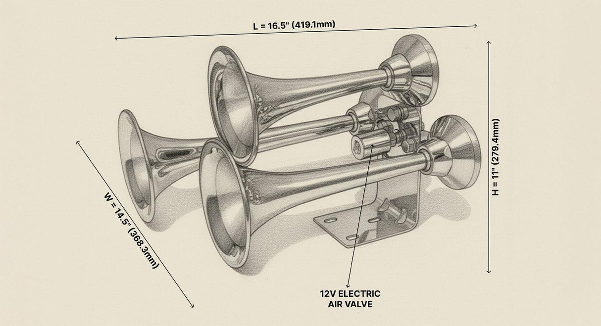Mini Outlaw Train Horn HornBlasters