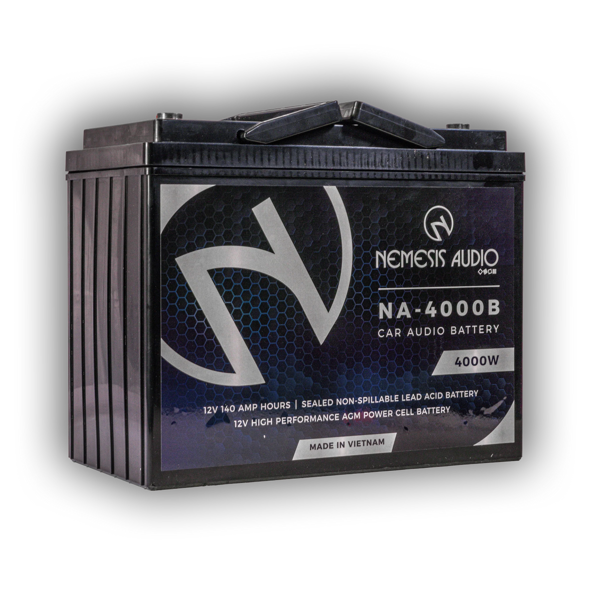 Nemesis Audio NA-4000B 140AH 4000W AGM Power Cell 12V Battery Nemesis Audio