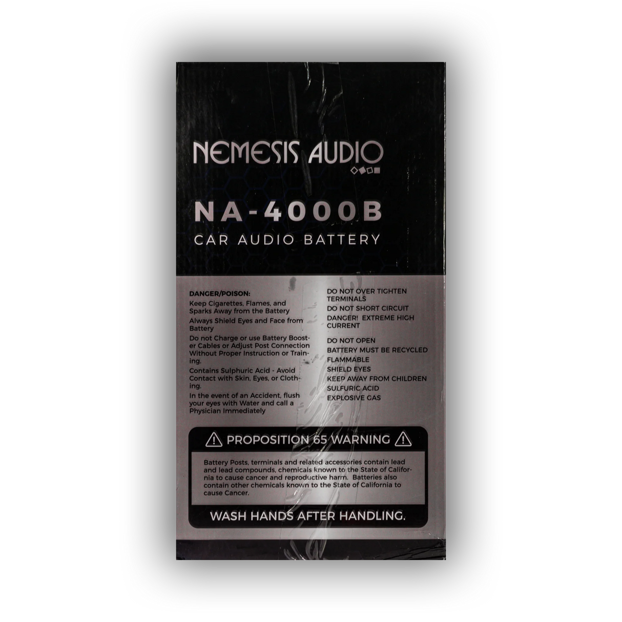 Nemesis Audio NA-4000B 140AH 4000W AGM Power Cell 12V Battery Nemesis Audio