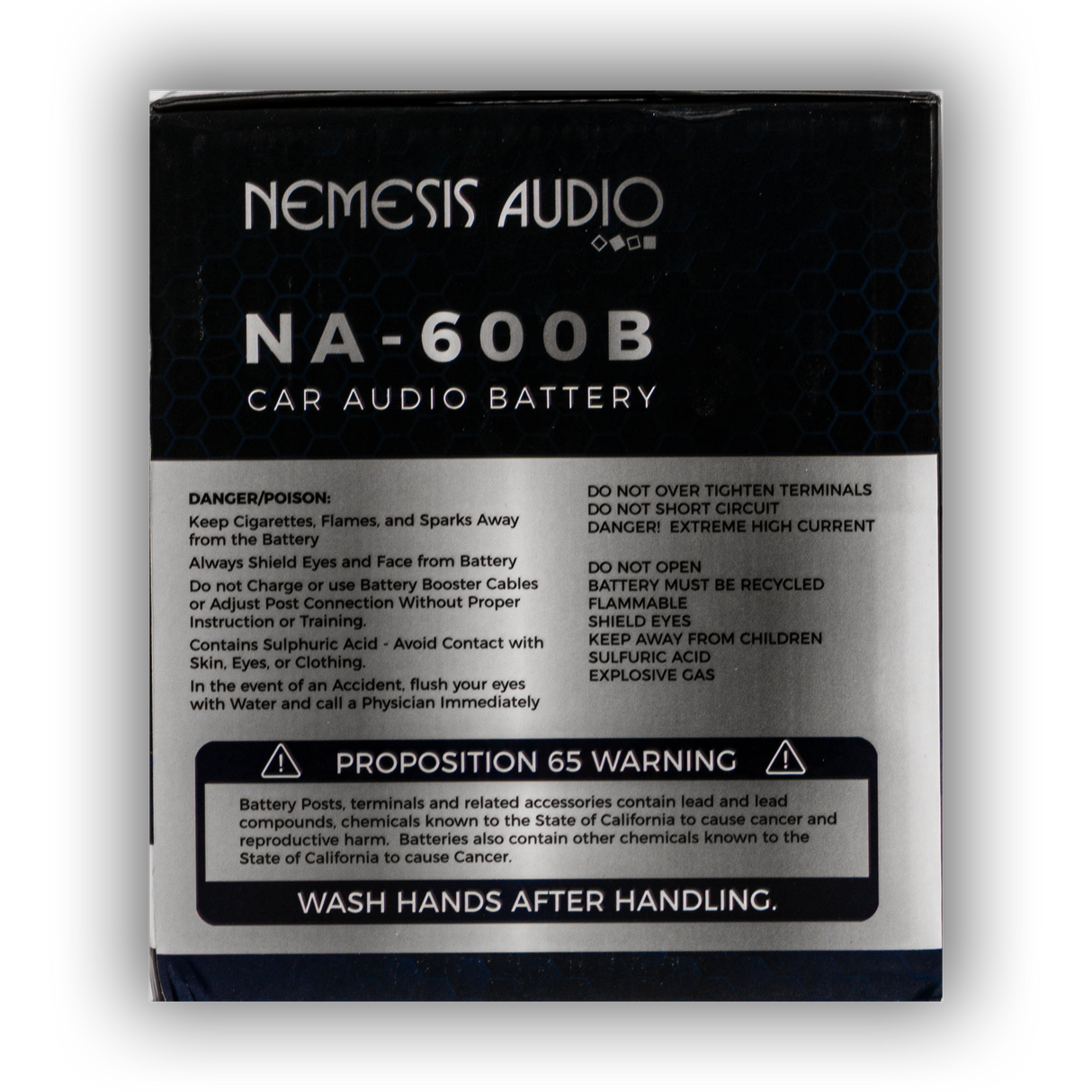 Nemesis Audio NA-600B 20AH 600W AGM Power Cell 12V Battery Nemesis Audio