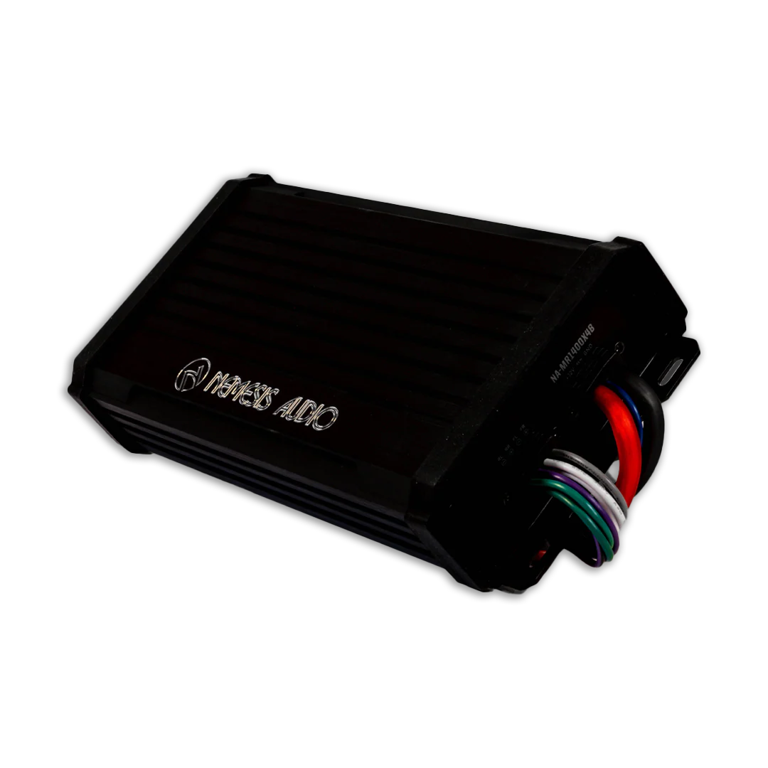 Nemesis Audio NA-MR1400X4B 700W Class D 4-Channel Marine Powersports Bluetooth Amplifier Nemesis Audio