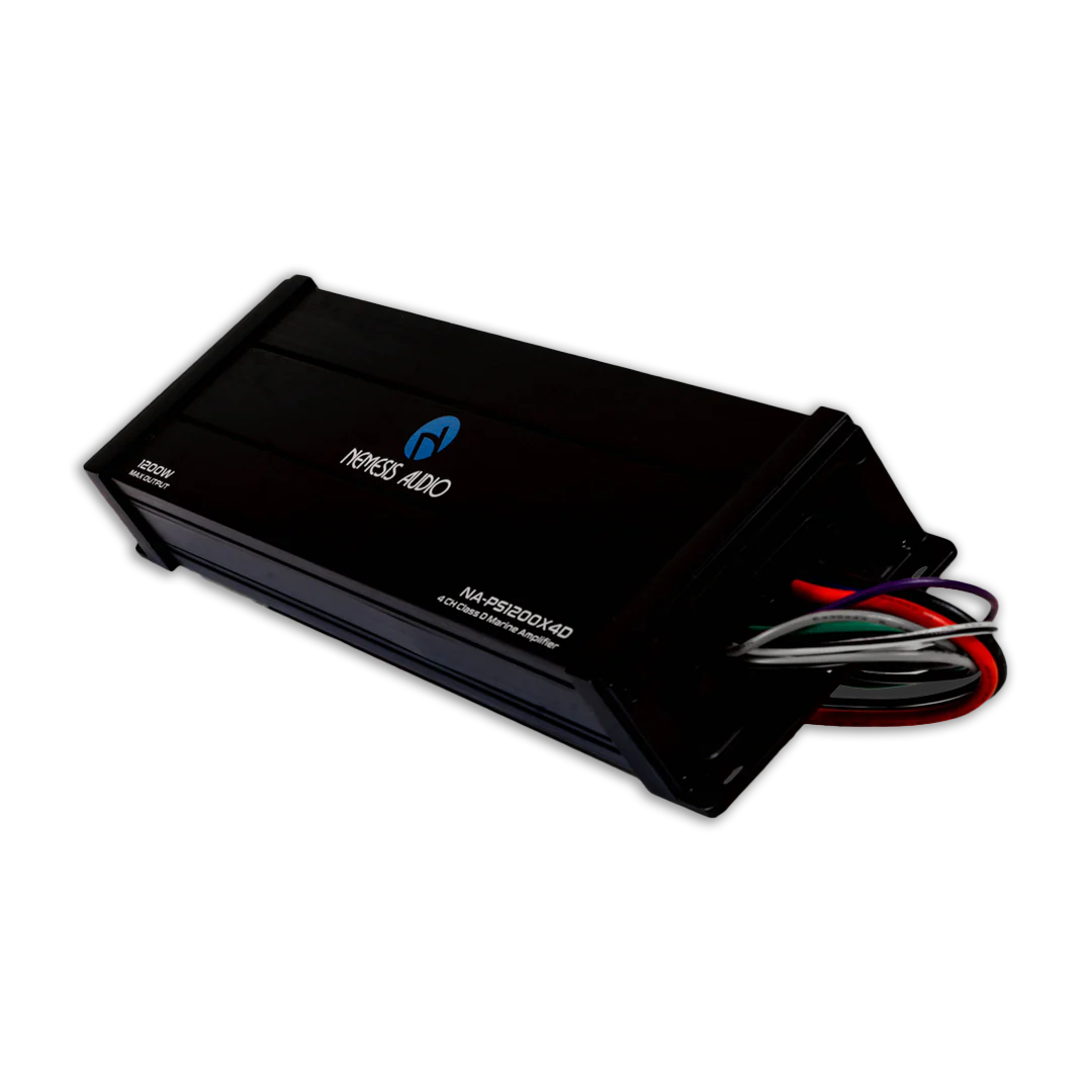 Nemesis Audio NA-PS1200X4D 600W Class D 4-Channel Marine Powersports Amplifier Nemesis Audio