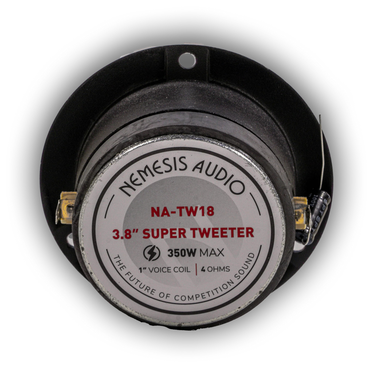 Nemesis Audio NA-TW18 3.8" 175W Pro Aluminum Super Bullet Tweeter with Capacitor Crossover (Pair) Nemesis Audio