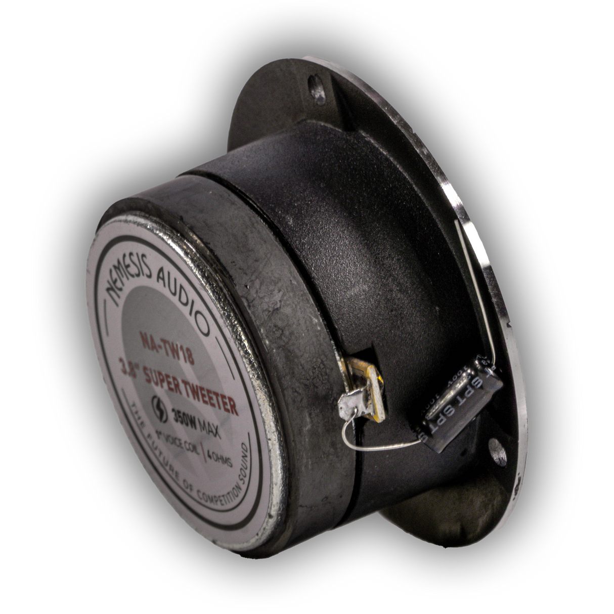 Nemesis Audio NA-TW18 3.8" 175W Pro Aluminum Super Bullet Tweeter with Capacitor Crossover (Pair) Nemesis Audio