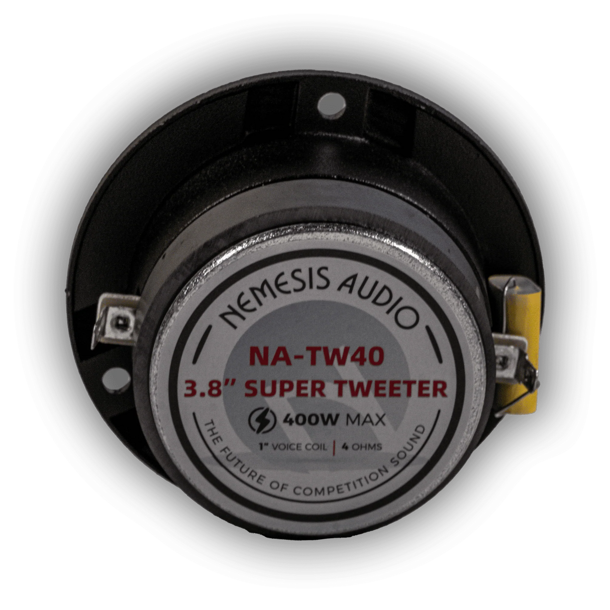 Nemesis Audio NA-TW40 3.8" 200W Pro Aluminum Super Bullet Tweeters with Capacitor Crossover (Pair) Nemesis Audio