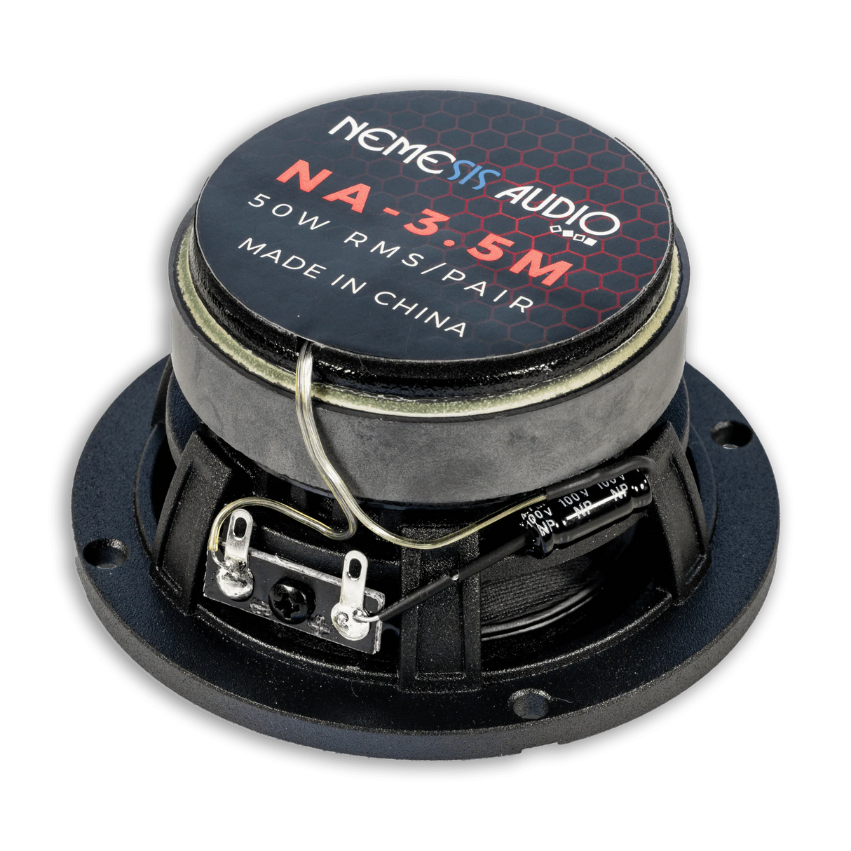 Nemesis Audio NA-3.5M 3.5" 50W RMS Coaxial Speakers 4-Ohm (Pair) Nemesis Audio